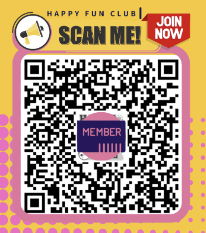 HappyFun Club QR Code - 免費加入會員